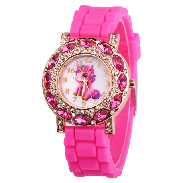 Deine wasserdichte Einhorn Uhr in Pink!