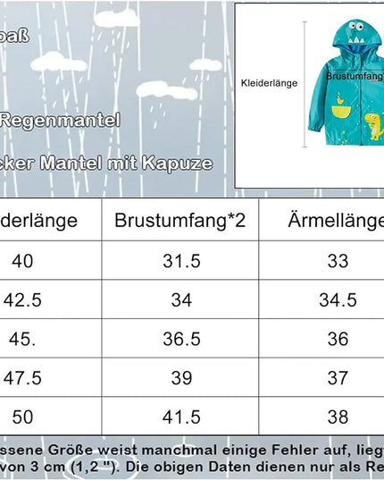 Dein süßer Einhorn Regenanzug für kleine