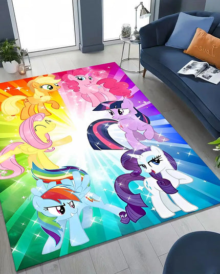 Einhorn Sessel mit farbenfrohem My Little Pony Cartoon-Motiv, ideal für Kinderzimmer