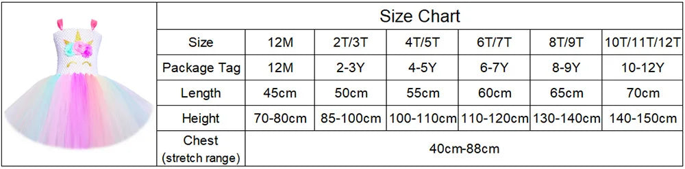 Dein süßes Einhorn Tutu Kostüm in Pastell!