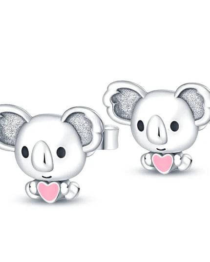 Süße Einhorn Ohrstecker aus 925 Silber