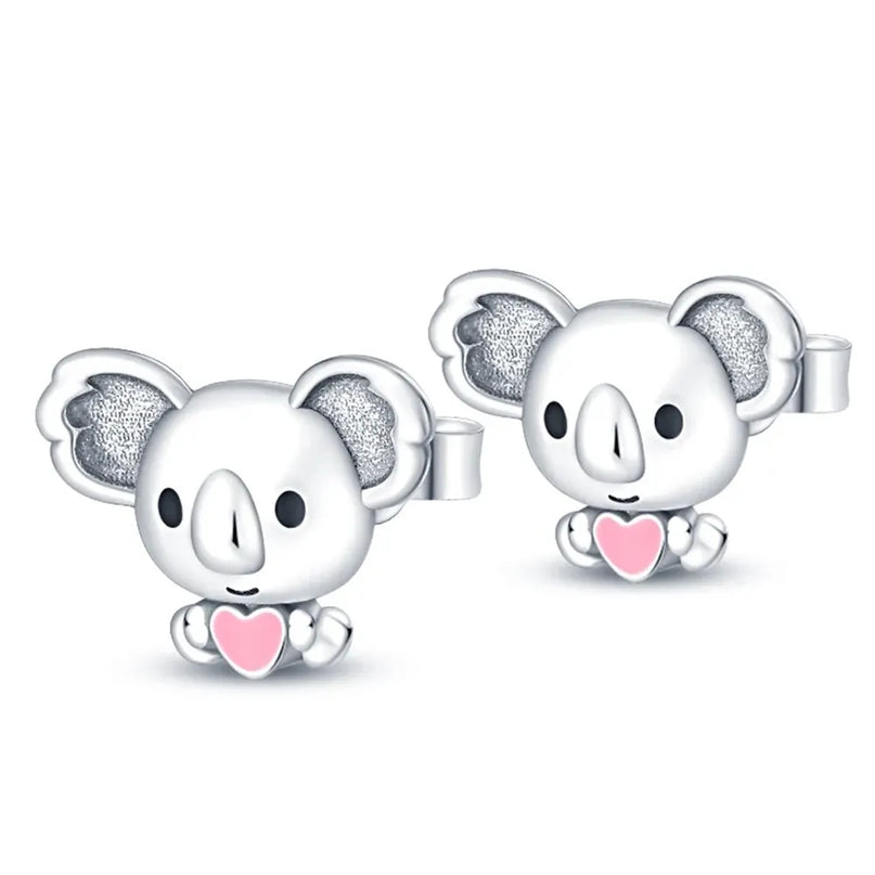 Süße Einhorn Ohrstecker aus 925 Silber