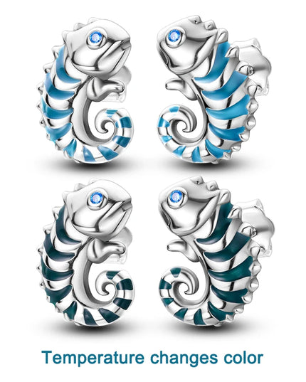 Niedliche Einhorn Ohrringe mit blauen Augen!