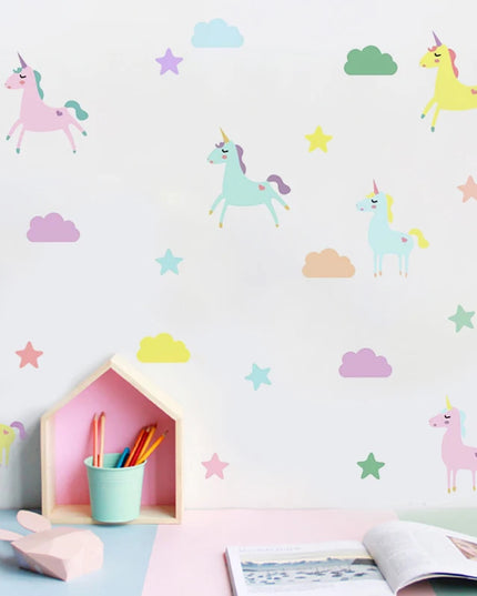 Dein zauberhaftes Einhorn Wandtattoo Aquarell