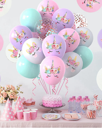 Konfetti-Zauber mit Einhorn Deko Ballons!