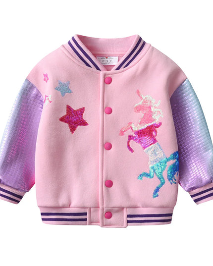 Deine coole Einhorn Jacke im Baseball-Stil