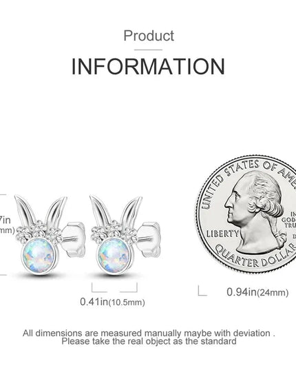 Süße Einhorn Ohrstecker aus 925 Silber