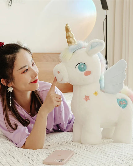 Dein kuscheliges Einhorn Kissen mit Flügeln!