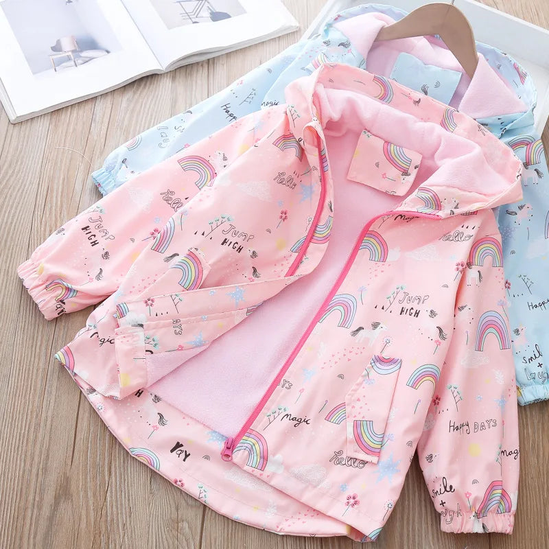 Deine bunte Regenbogen Einhorn Jacke!