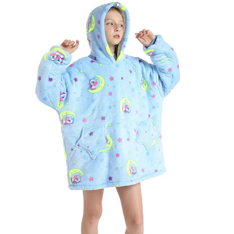 Dein Einhorn Decke Bademantel für Kids!