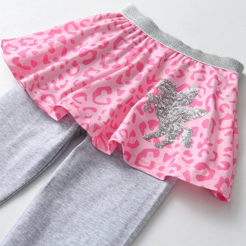 Deine Einhorn Leggings mit Glitzer-Rock