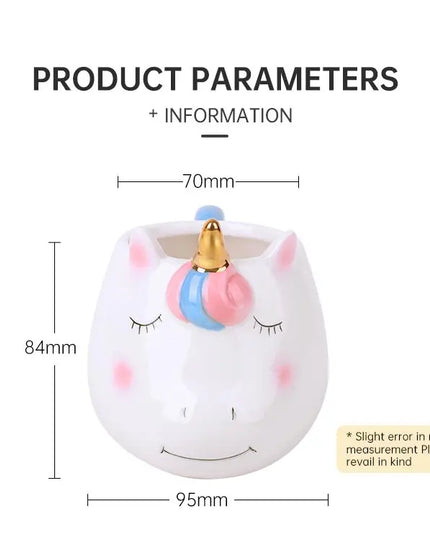 Deine handbemalte Regenbogen Einhorn Tasse!