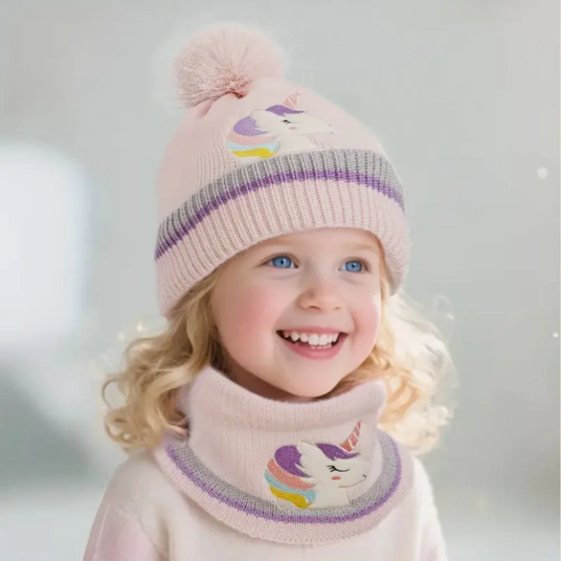 Kuschelige Einhorn Mütze für kalte Tage