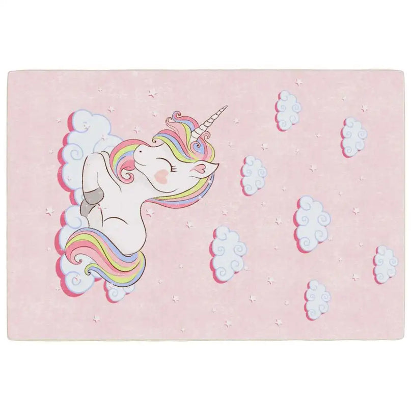 Dein kuscheliger Einhorn Teppich in Pink