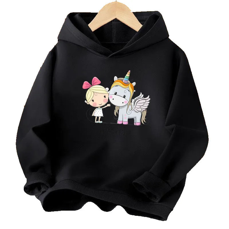Dein roter Einhorn Hoodie für kleine