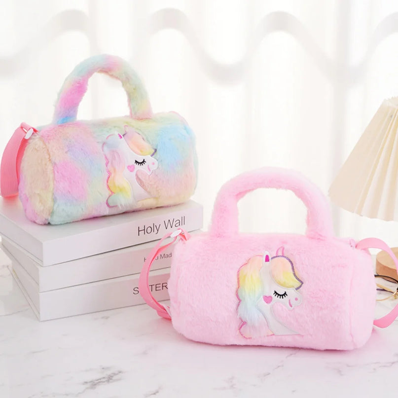Deine flauschige Einhorn Umhängetasche!
