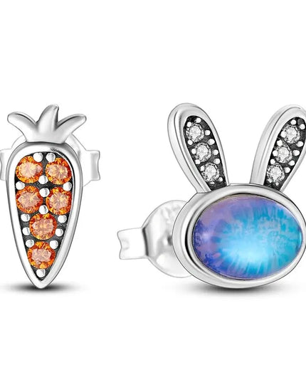 Süße Einhorn Ohrstecker aus 925 Silber