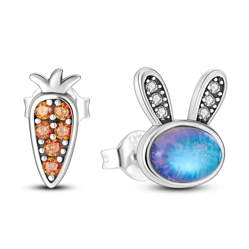 Süße Einhorn Ohrstecker aus 925 Silber