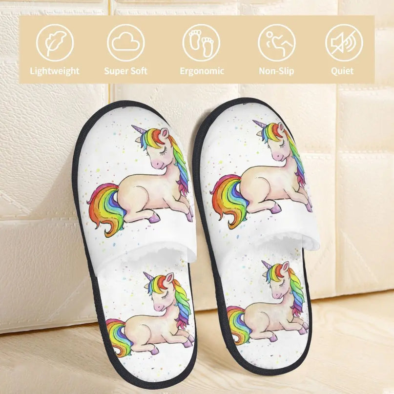 Deine kuscheligen Einhorn Hausschuhe!