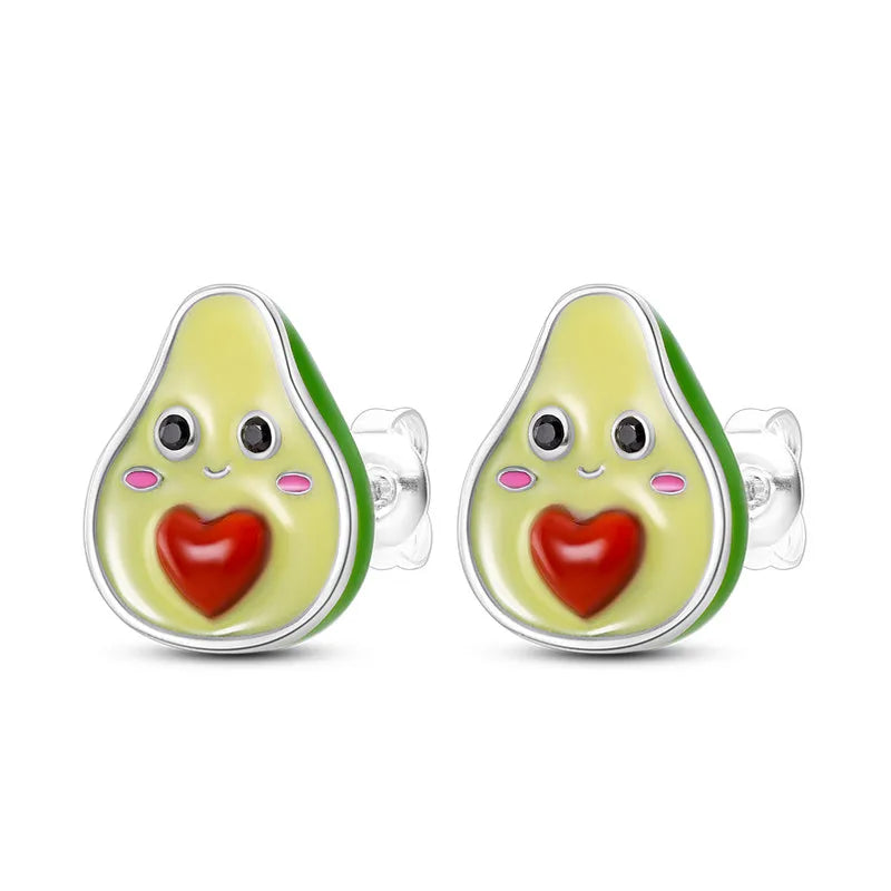 Niedliche Einhorn Ohrringe mit blauen Augen!