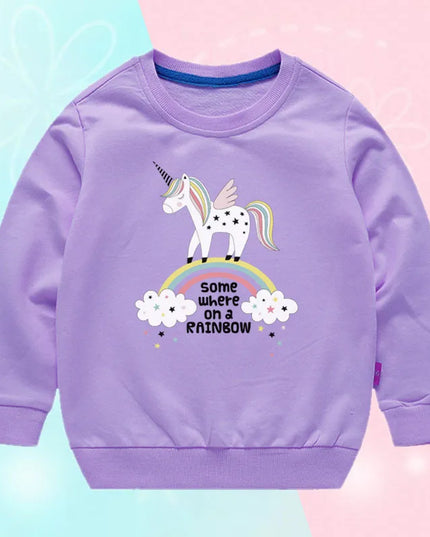 Dein magischer Einhorn Pullover in Lila