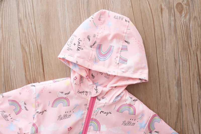 Deine zauberhafte Regenbogen Einhorn Jacke