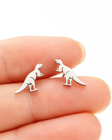 Coole Einhorn Ohrringe Dino in Schwarz!
