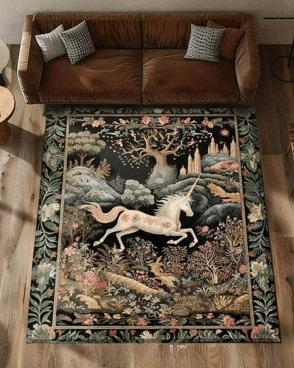 Dein magischer Einhorn Teppich mit Blumen!
