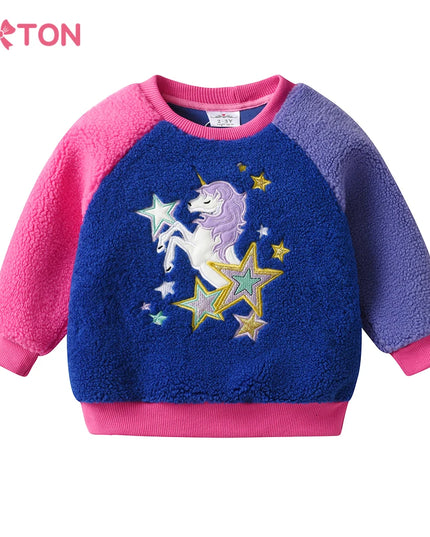 Warmes Einhorn Kostüm Fleece Sweatshirt