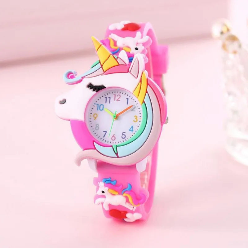 Deine 3D Einhorn Uhr für coole Kids