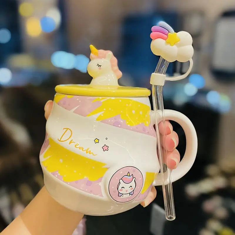 Deine süße Einhorn Tasse mit Löffel!