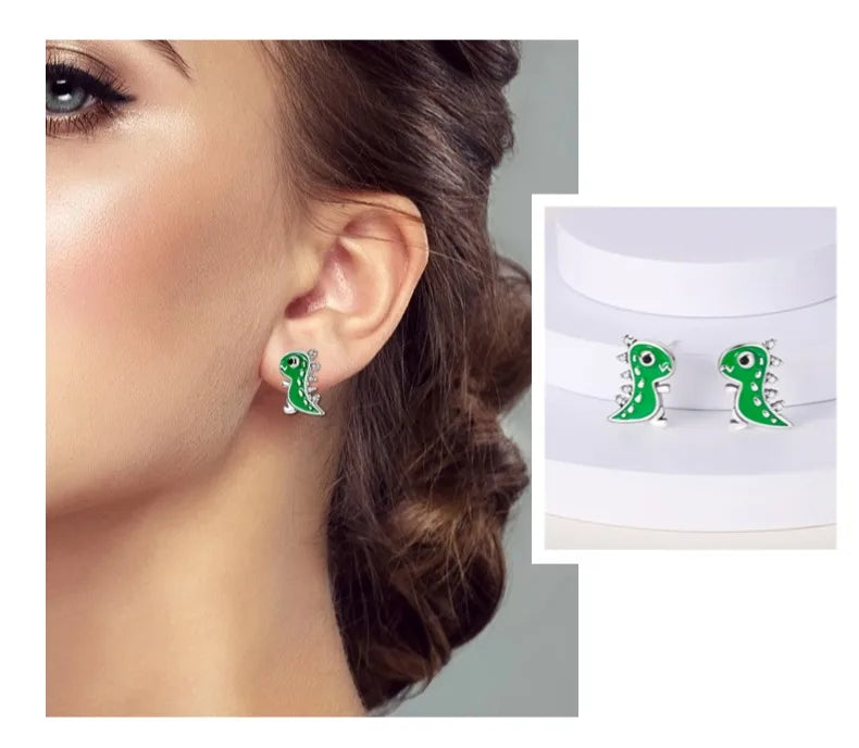 Niedliche Einhorn Ohrringe mit blauen Augen!