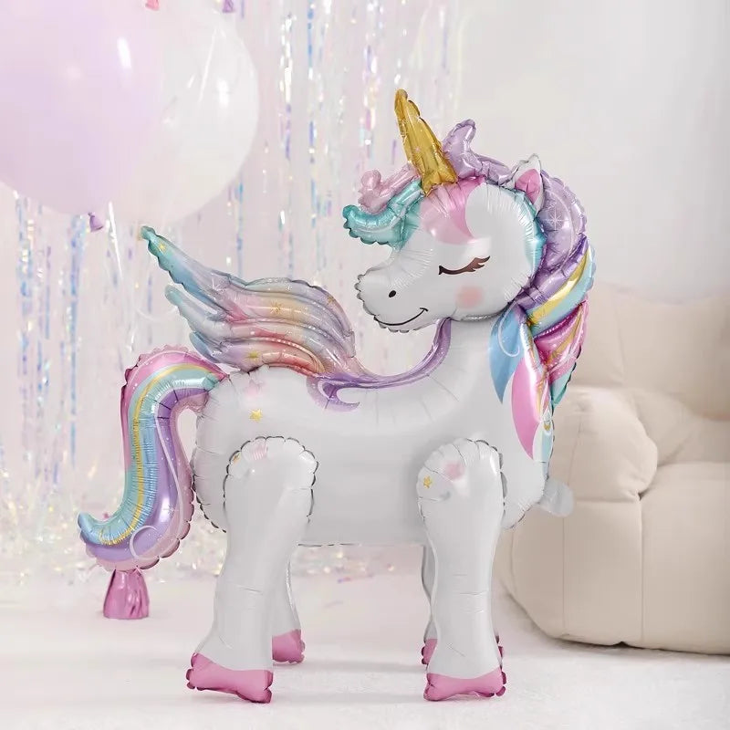 Dein stehender Regenbogen Einhorn Ballon!