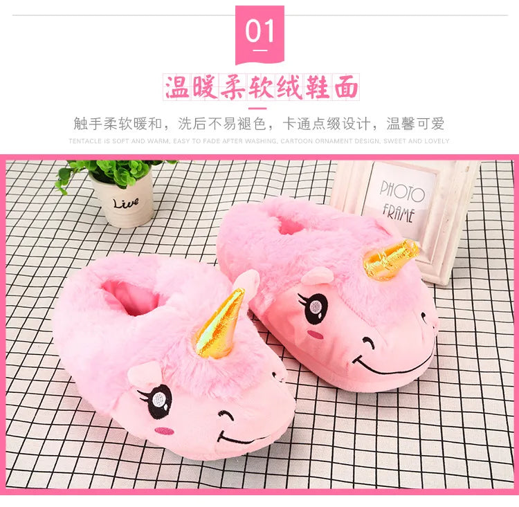 Flauschige Einhorn Hausschuhe für dich!