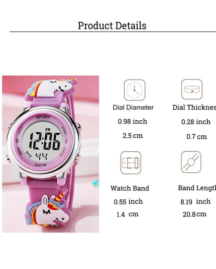 Deine magische Einhorn Uhr mit LED
