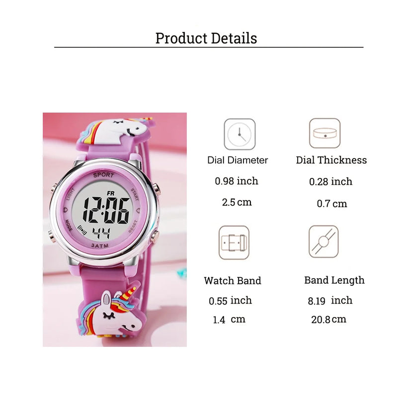 Deine magische Einhorn Uhr mit LED