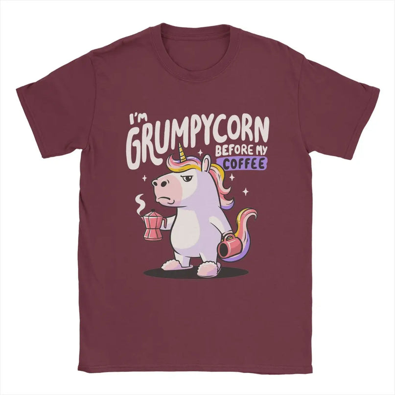 Dein Grumpycorn Einhorn T-Shirt in Army