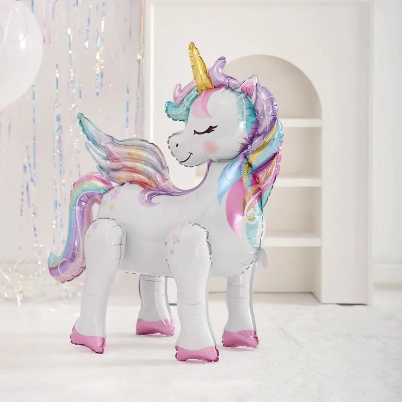 Dein stehender Regenbogen Einhorn Ballon!