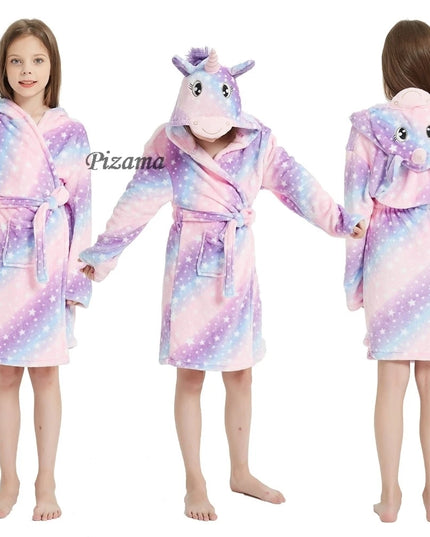 Funkelnder Einhorn Pyjama mit rosa Sternen