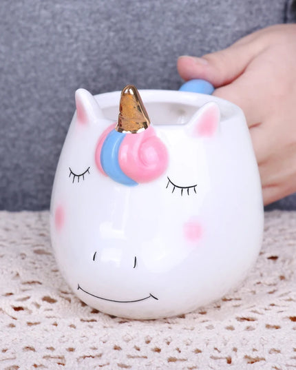 Deine handbemalte Regenbogen Einhorn Tasse!