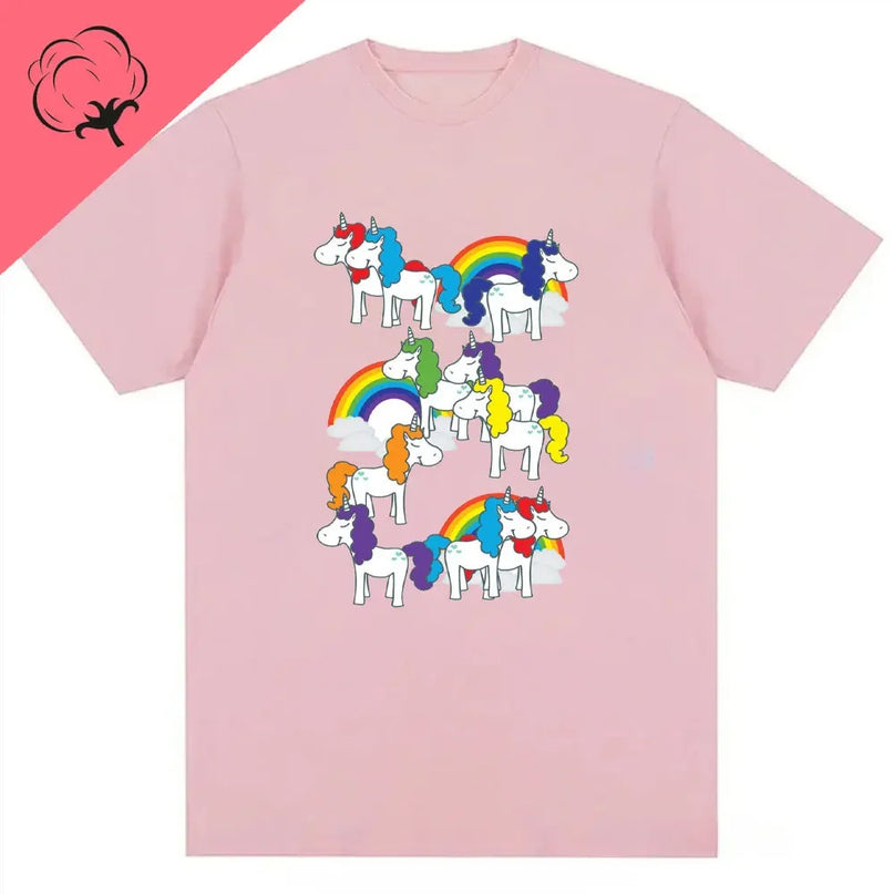 Strahlendes Einhorn T-Shirt mit