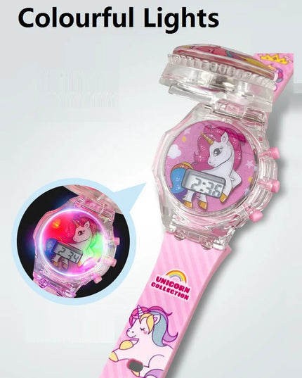 Deine leuchtende Einhorn Uhr mit Musik