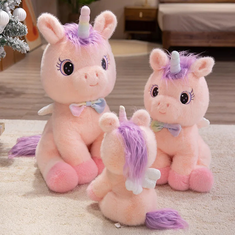 Dein süßer Regenbogen Engel Einhorn Kissen!
