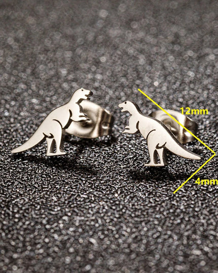Coole Einhorn Ohrringe Dino in Schwarz!