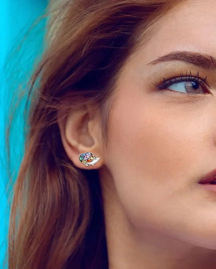 Süße Einhorn Ohrstecker aus 925 Silber