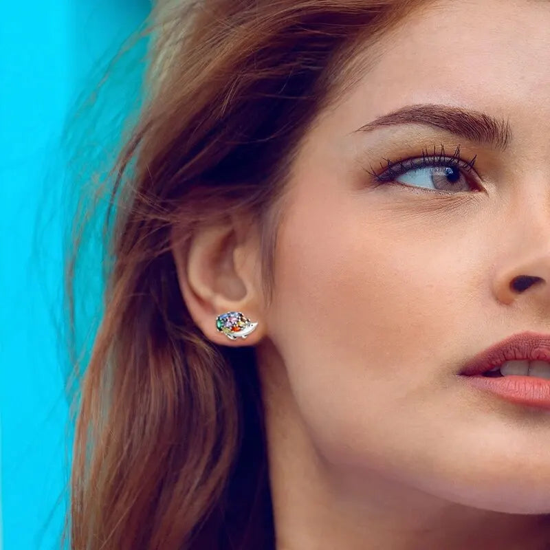 Süße Einhorn Ohrstecker aus 925 Silber