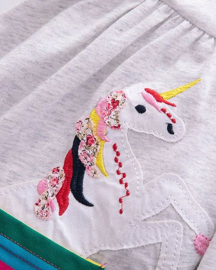 Dein cooles Einhorn Kleid in Grau!