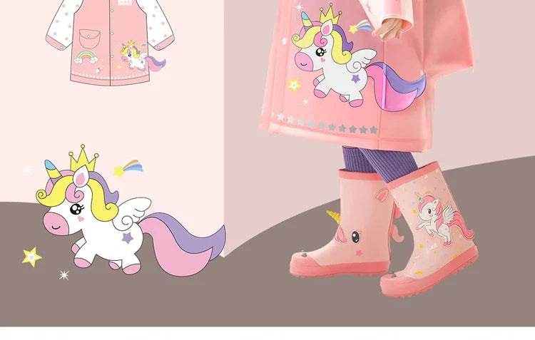 Dein Einhorn Regenponcho mit Rucksack-Platz!