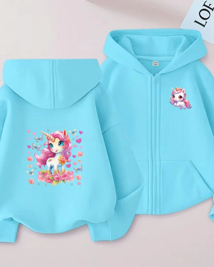 Deine neue Einhorn Kapuzenjacke – einfach