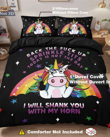 Deine Traumhafte Bunte Einhorn Bettwäsche